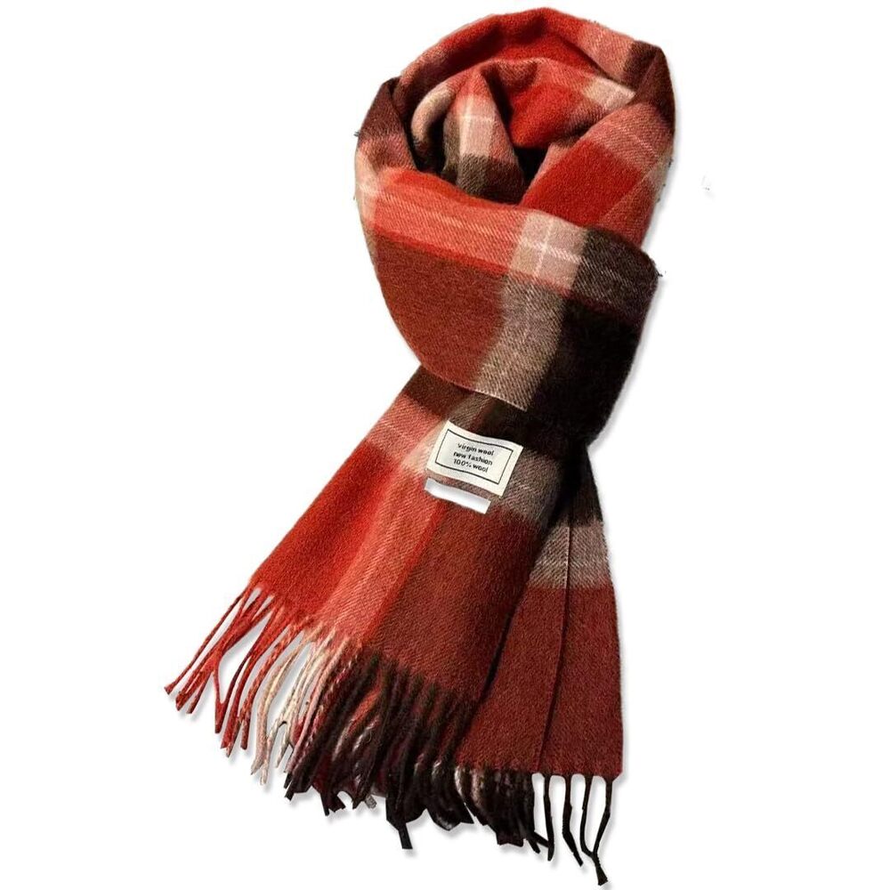 5659 100% Australian Wool Cashmere Scarf Knitted Soft Warm Neckwear and 004